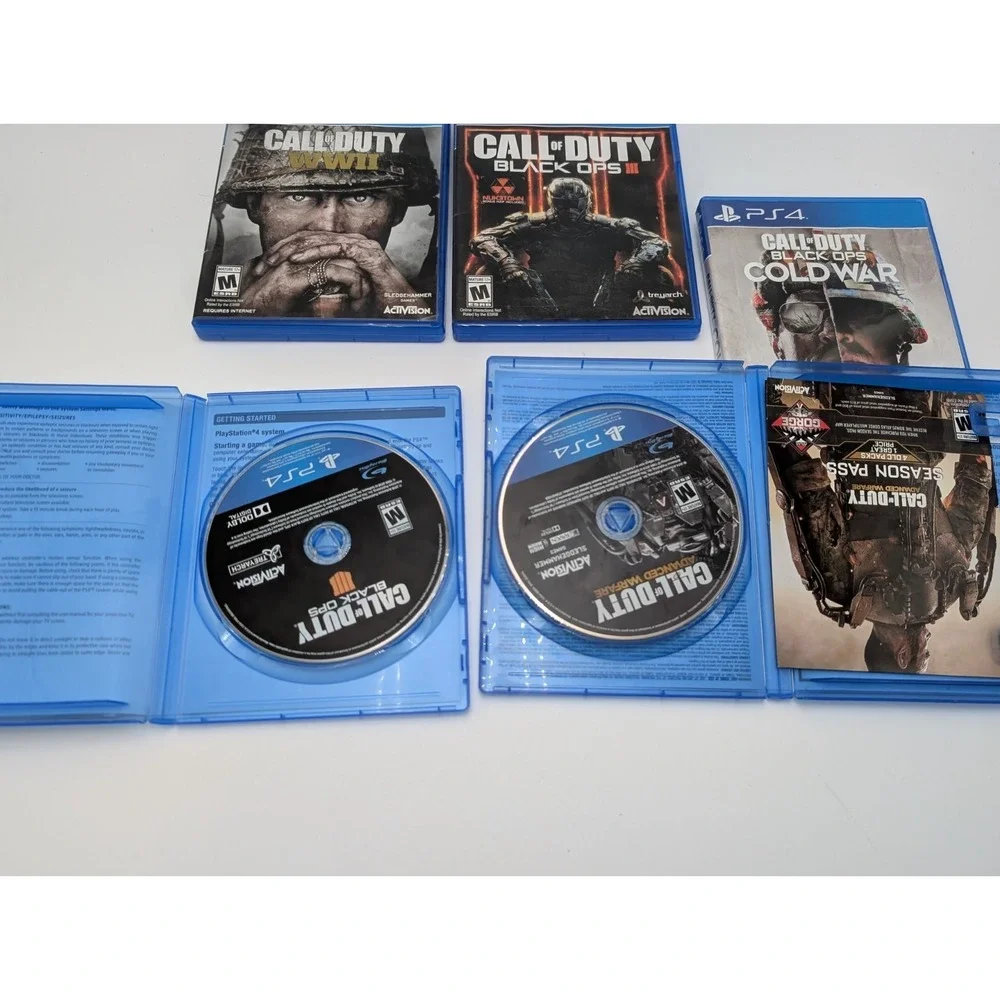 Call of Duty Lot Black Ops 3 - 4 - Cold War Sony PlayStation 4 PS4 WWII, Advance